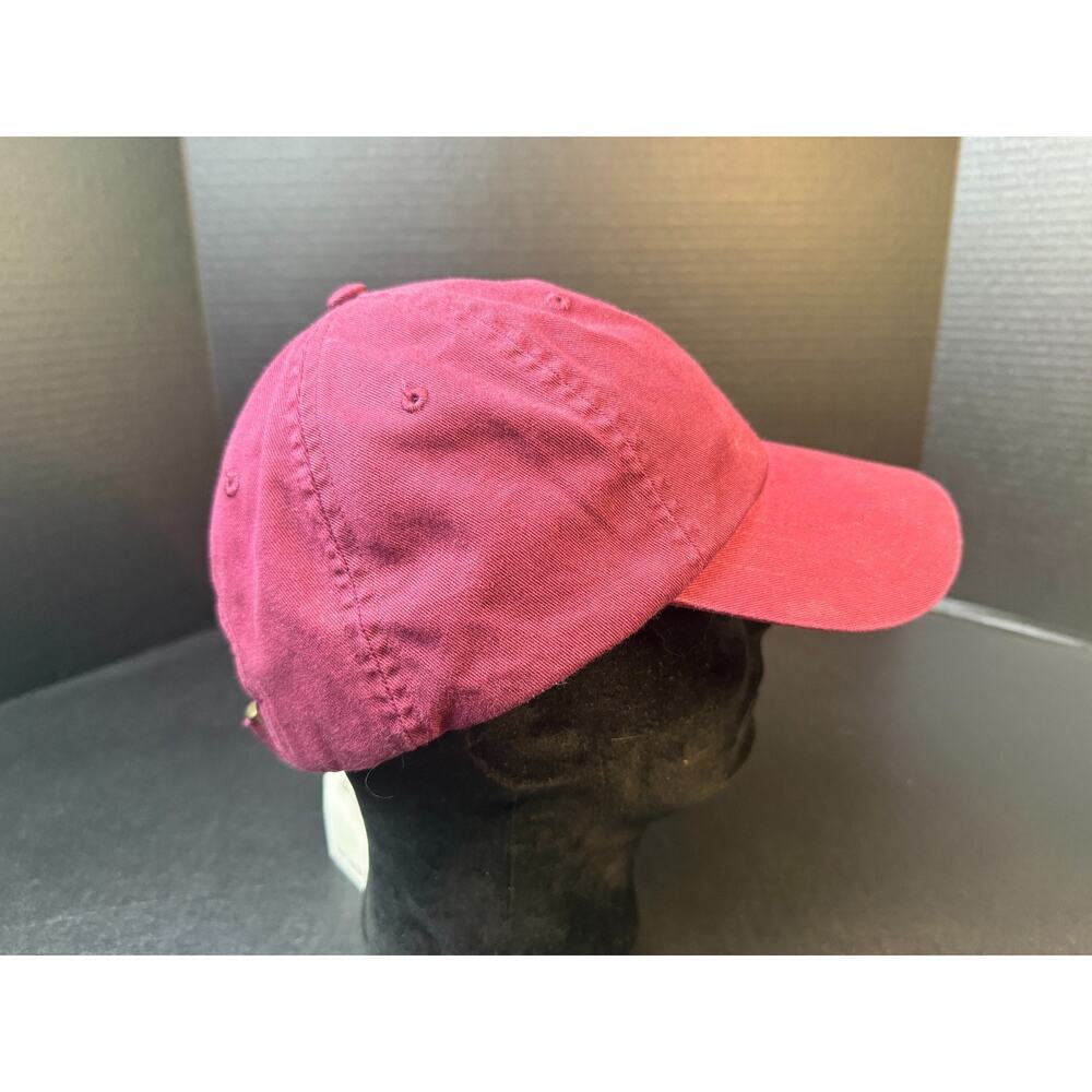Polo Ralph Lauren Iconic Chino Ball Cap Red Maroon Dad Hat Blue Pony NWT ***READ - Picture 3 of 11